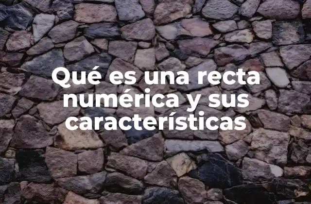 Qué es una Recta Numérica y Sus Características