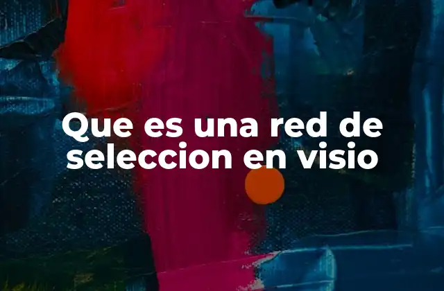 Que es una Red de Seleccion en Visio