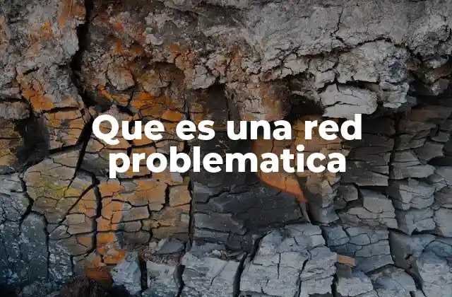 Que es una Red Problematica