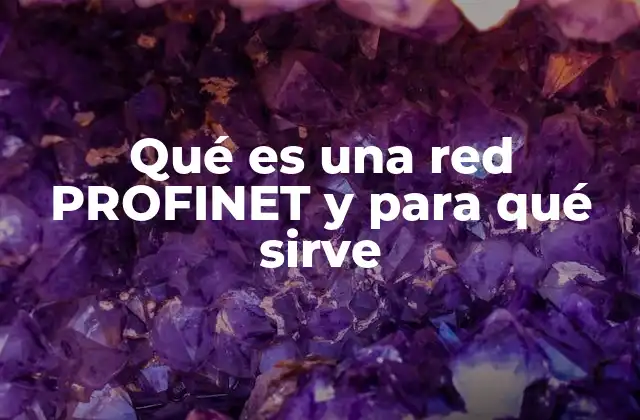 Qué es una Red Profinet y para Qué Sirve