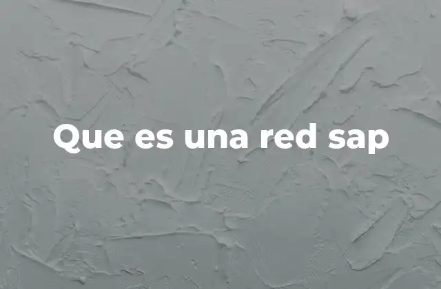 Que es una Red Sap
