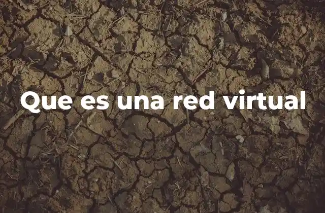 Que es una Red Virtual