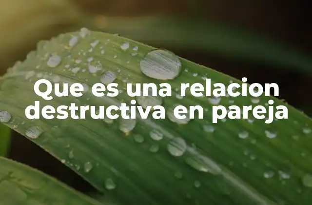 Que es una Relacion Destructiva en Pareja 2 Las señales de una relación que no funciona
