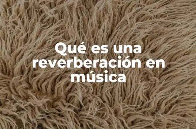 Qué es una Reverberación en Música 2 La importancia de la reverberación en la producción musical