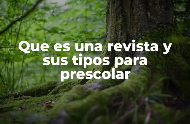 Que es una Revista y Sus Tipos para Prescolar 2 La importancia de las revistas en la educación temprana