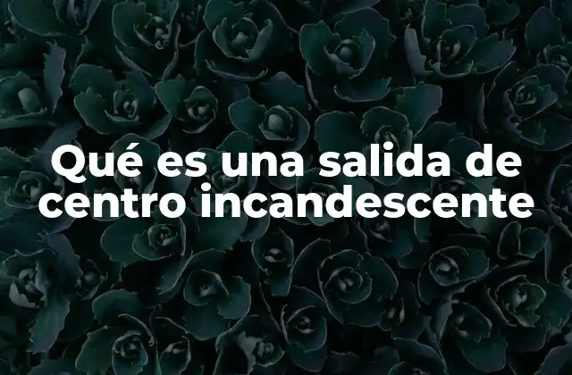Qué es una Salida de Centro Incandescente 2 La evolución de los sistemas de iluminación industrial