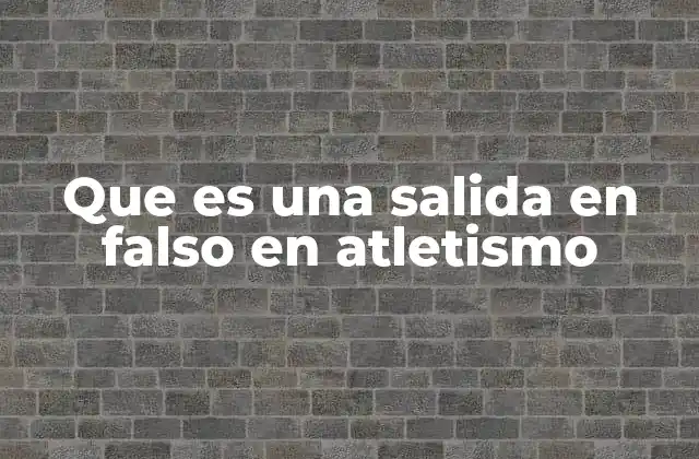 Las consecuencias de una salida en falso