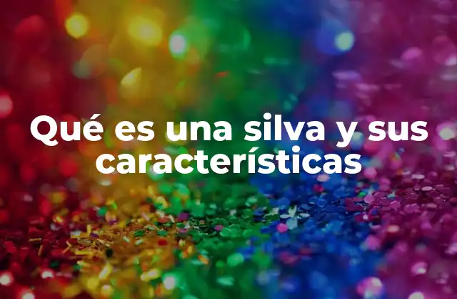 Qué es una Silva y Sus Características