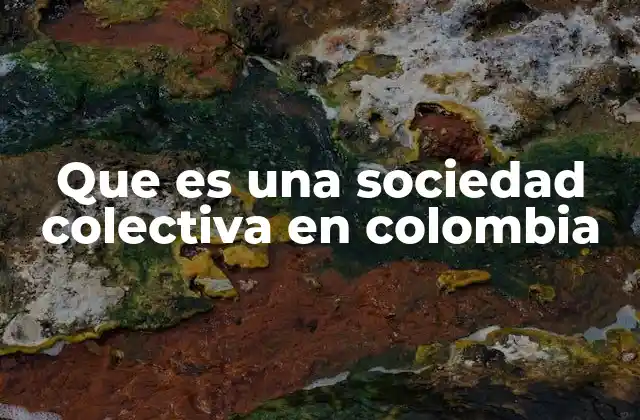 Que es una Sociedad Colectiva en Colombia