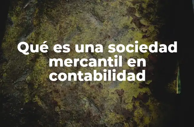 Qué es una Sociedad Mercantil en Contabilidad 2 Cómo se estructura la contabilidad de una sociedad mercantil
