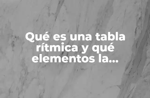 La importancia de la estructura rítmica en la música y la literatura