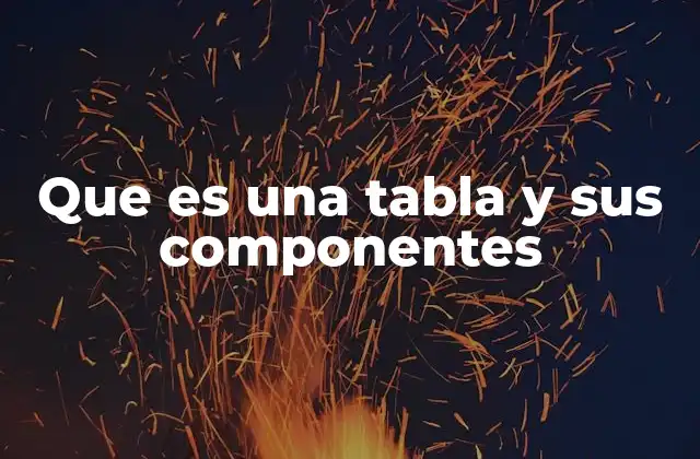 La importancia de estructurar datos con tablas