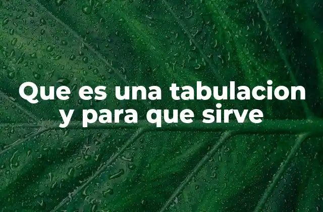 La importancia de la tabulación en la edición de documentos