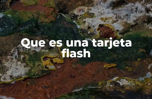Que es una Tarjeta Flash