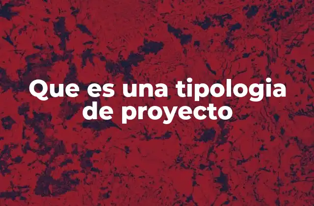 Cómo se clasifican los proyectos según su naturaleza