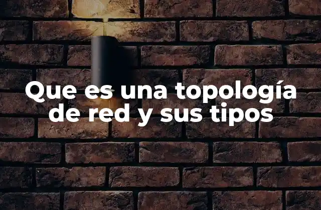 Que es una Topología de Red y Sus Tipos
