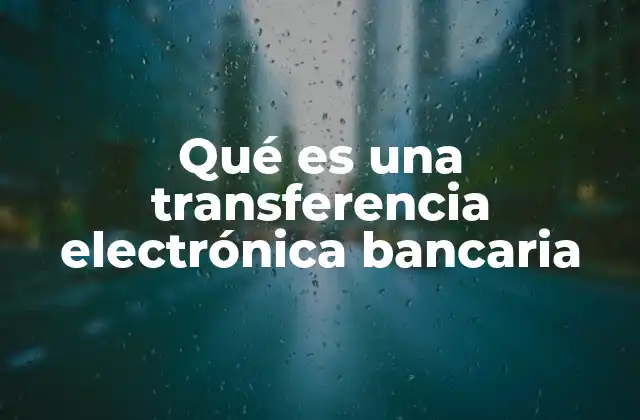 Qué es una Transferencia Electrónica Bancaria 2 Cómo se diferencia de otros métodos de pago digital