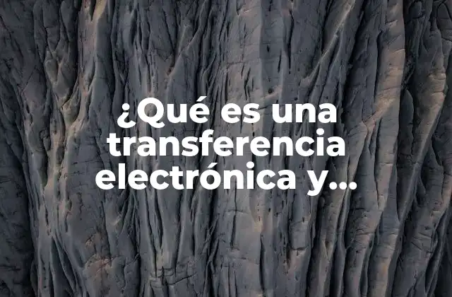 ¿qué es una Transferencia Electrónica y Transferencia Spei?
