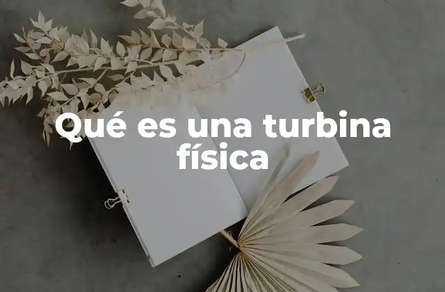 Qué es una Turbina Física