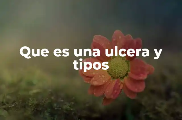 Que es una Ulcera y Tipos