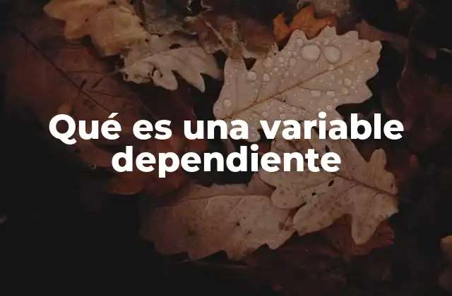 La relación entre variables en un experimento