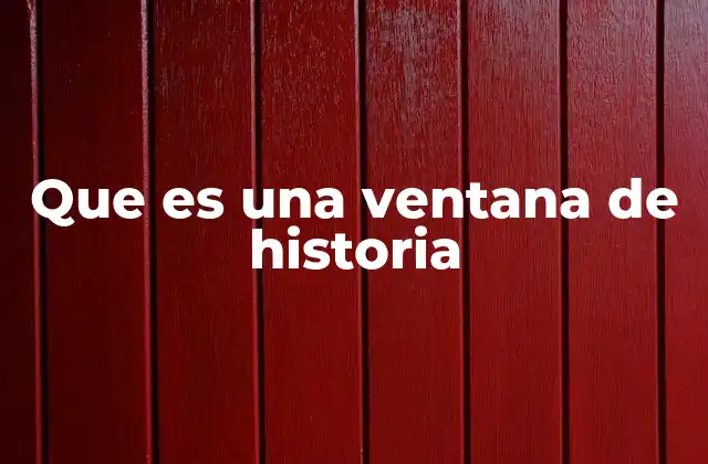 El papel de las ventanas de historia en el análisis temporal