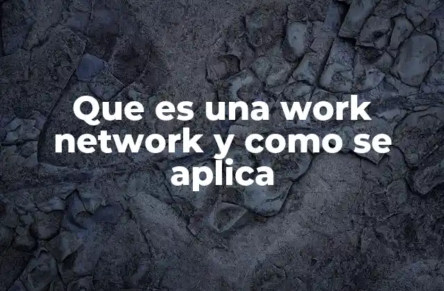 Que es una Work Network y como Se Aplica 2 Cómo las redes de trabajo impulsan la productividad en los equipos