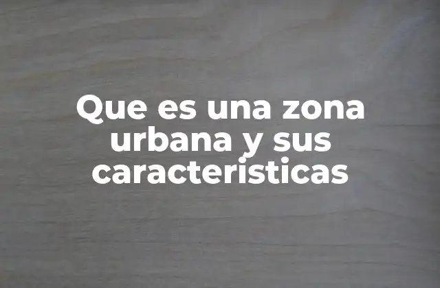 Que es una Zona Urbana y Sus Caracteristicas 2 La evolución de las zonas urbanas en la historia