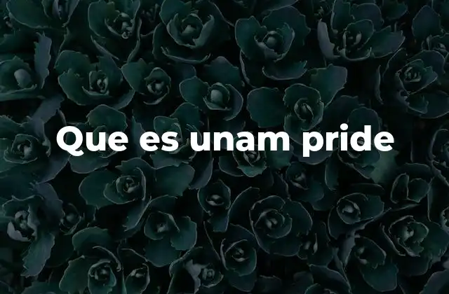 Que es Unam Pride