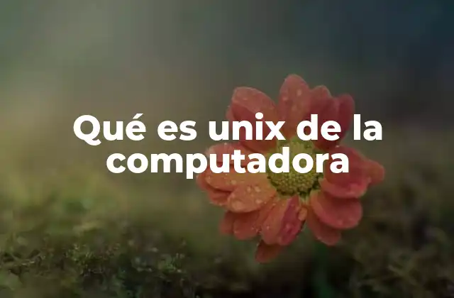 El legado de Unix en la evolución de los sistemas operativos