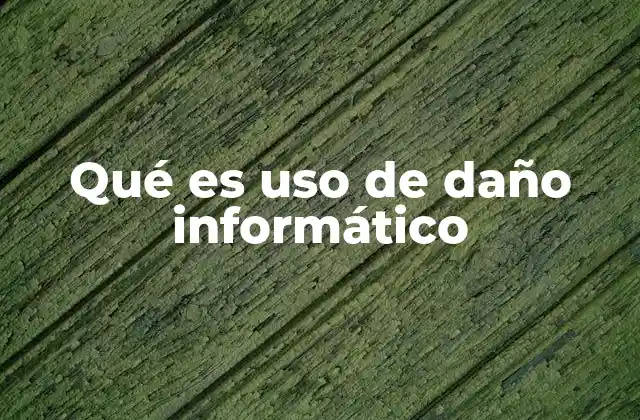 Qué es Uso de Daño Informático 2 El impacto del uso de daño informático en el entorno digital