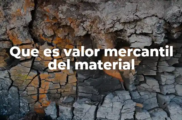 La importancia del valor mercantil en la economía