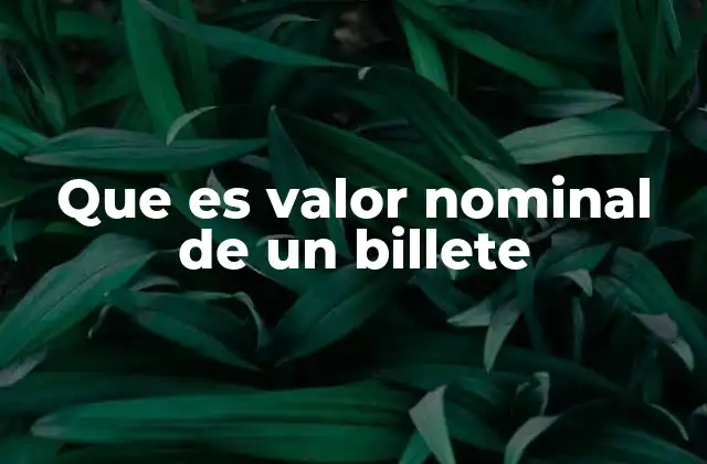 Que es Valor Nominal de un Billete 2 La importancia del valor nominal en el sistema financiero