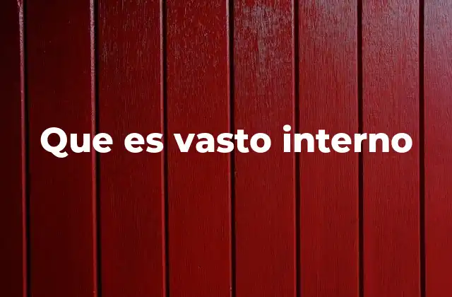 Que es Vasto Interno 2 El mundo interno como concepto filosófico