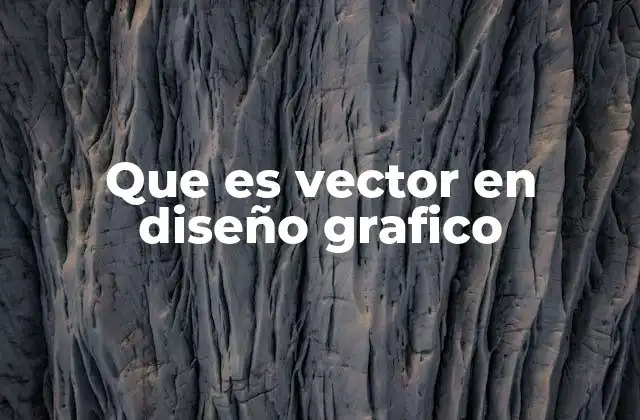 Que es Vector en Diseño Grafico