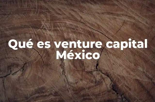 Qué es Venture Capital México