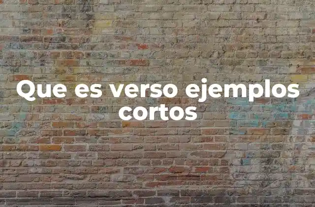 Cómo se distingue un verso de una frase común en prosa