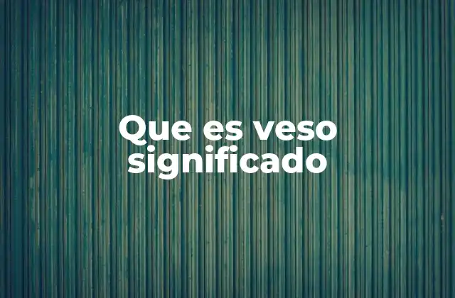Que es Veso Significado 2 El veso como elemento de la poesía clásica