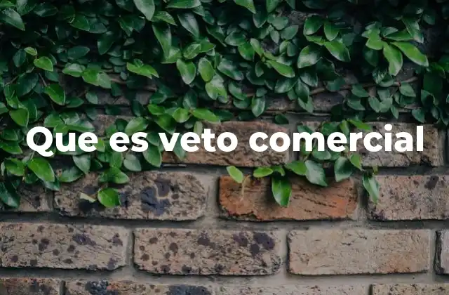 El impacto del veto comercial en las relaciones internacionales