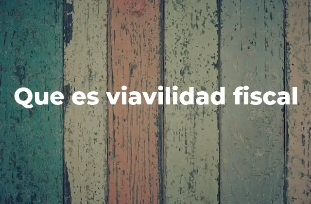 Que es Viavilidad Fiscal 2 La importancia de la viabilidad fiscal en la toma de decisiones