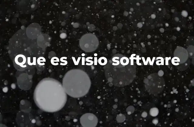 Que es Visio Software