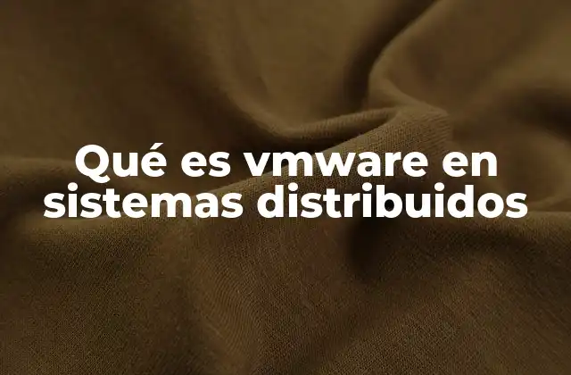 La virtualización como base de sistemas distribuidos