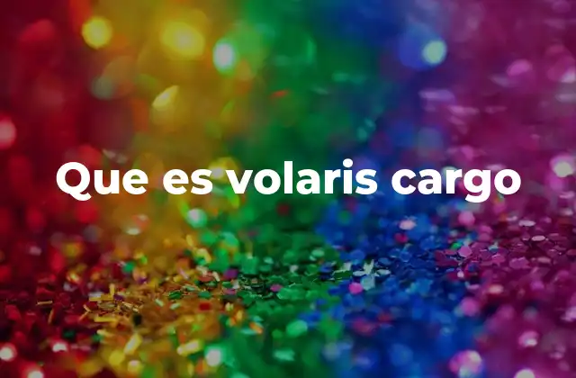 Que es Volaris Cargo