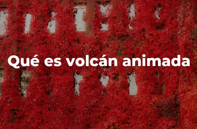 Qué es Volcán Animada