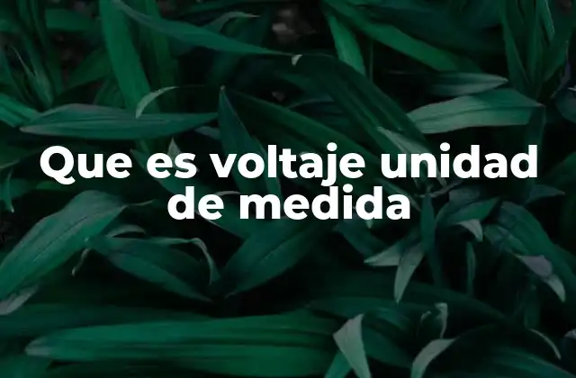 Que es Voltaje Unidad de Medida 2 La importancia del voltaje en circuitos eléctricos