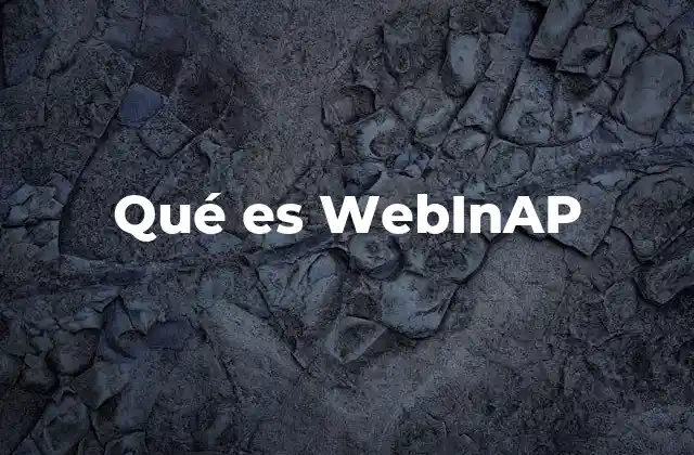 Qué es Webinap