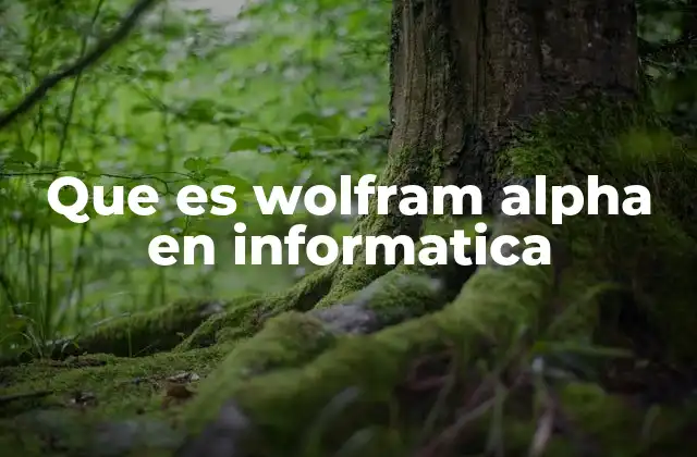 La evolución del cálculo computacional y Wolfram Alpha