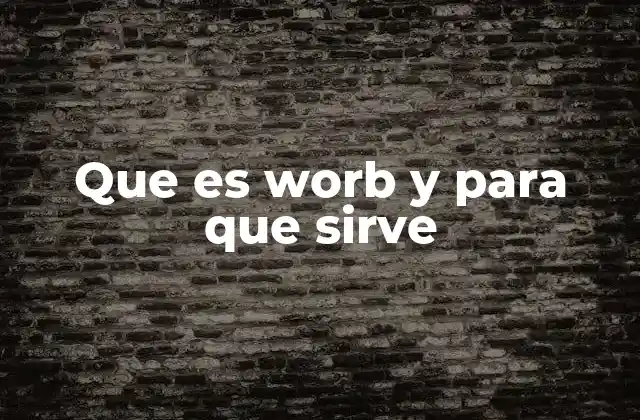Que es Worb y para que Sirve