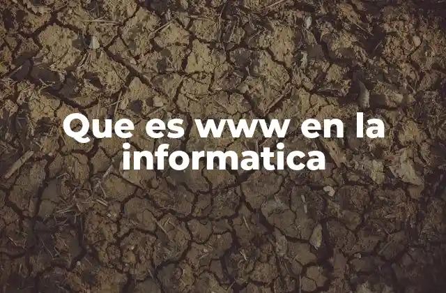 Que es Www en la Informatica