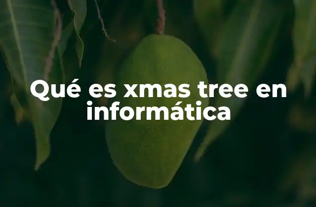 Qué es Xmas Tree en Informática